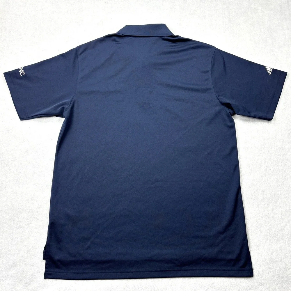 Adidas Climalite Mens Golf Polo Shirt Navy Blue PNC Logo Size M‎ X25620